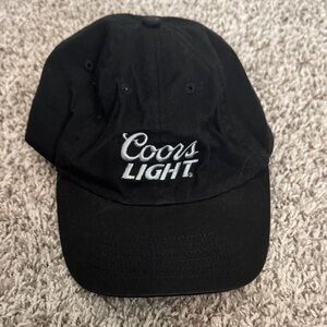 Vintage Coors Light Black Baseball Cap